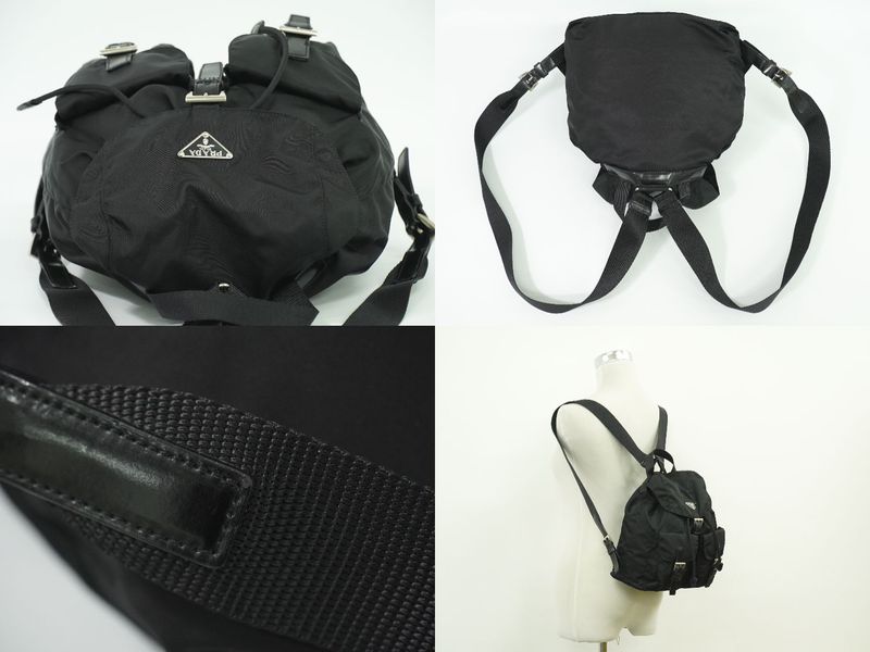 Authentic Prada Nylon Backpack Sac Backpack Black Bag Pre-owned [follow-up