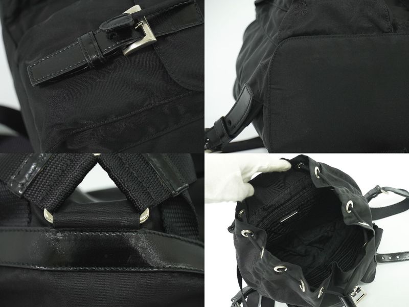 Authentic Prada Nylon Backpack Sac Backpack Black Bag Pre-owned [follow-up
