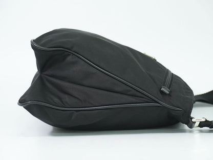 Authentic Prada Tessuto Shoulder Bag Pochette Nylon Black Va0563 Tessuto Bag