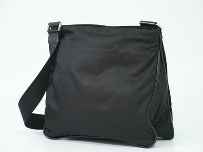 Authentic Prada Tessuto Shoulder Bag Pochette Nylon Black Va0563 Tessuto Bag