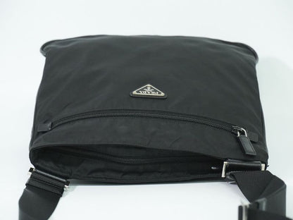 Authentic Prada Tessuto Shoulder Bag Pochette Nylon Black Va0563 Tessuto Bag