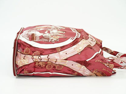 Object Hermes Silky Pop Folding Eco Bag Tote Bag Silk Leather Bordeaux Silky