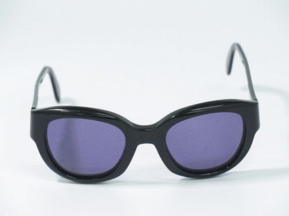 Authentic Chanel Logo Sunglasses Eyewear Plastic Black Blue 05247 94305 Glasses