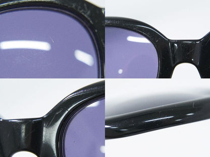 Authentic Chanel Logo Sunglasses Eyewear Plastic Black Blue 05247 94305 Glasses