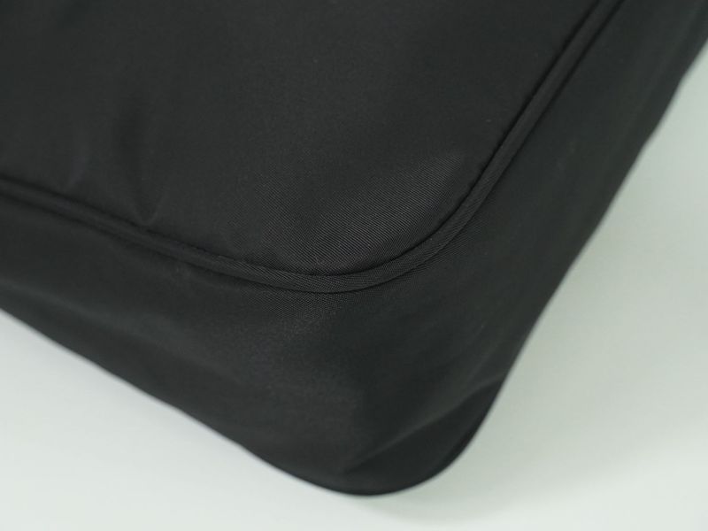 Authentic Prada Nylon Handbag Pouch Black Bag Pre-owned [follow-up Discount