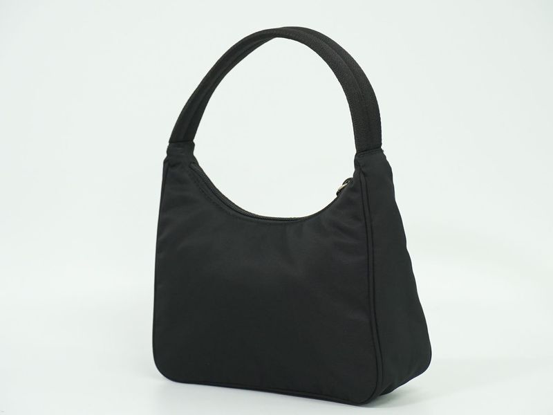 Authentic Prada Nylon Handbag Pouch Black Bag Pre-owned [follow-up Discount