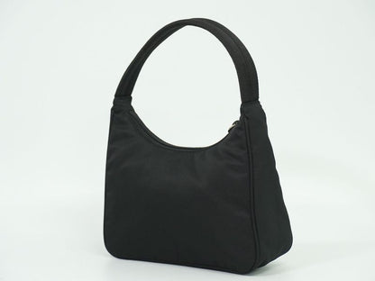 Authentic Prada Nylon Handbag Pouch Black Bag Pre-owned [follow-up Discount