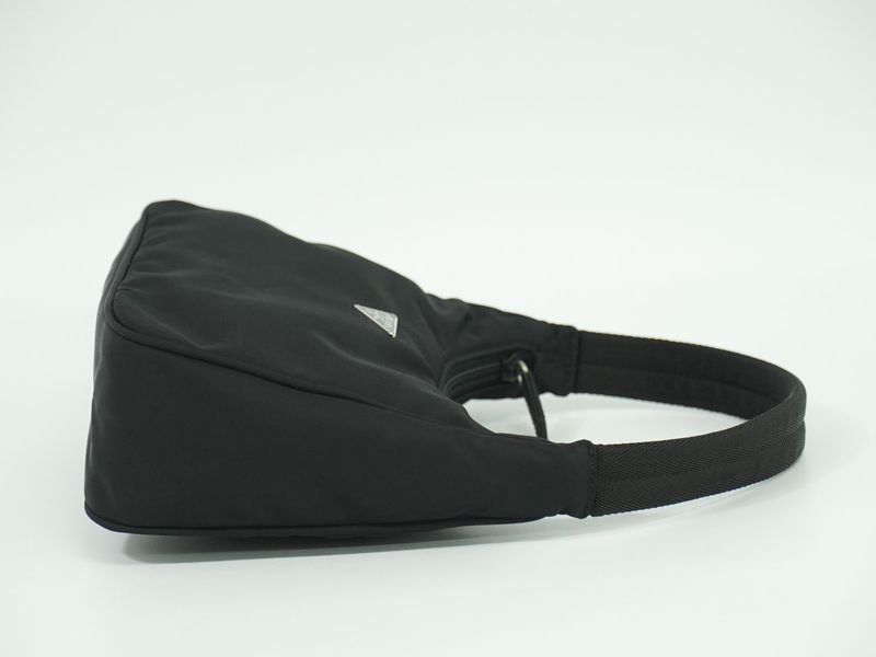 Authentic Prada Nylon Handbag Pouch Black Bag Pre-owned [follow-up Discount