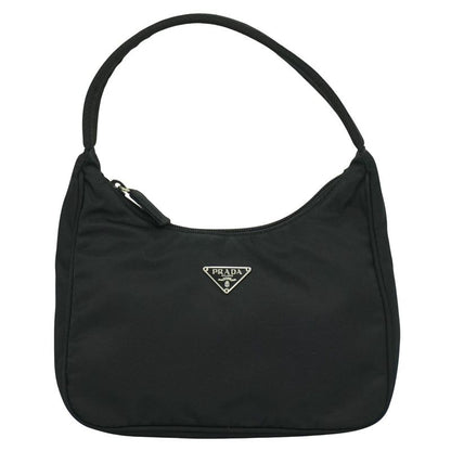 Authentic Prada Nylon Handbag Pouch Black Bag Pre-owned [follow-up Discount