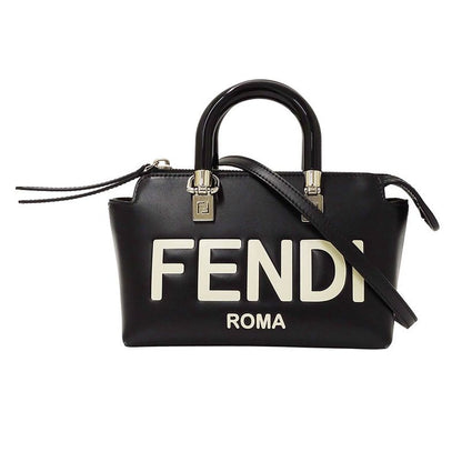 Fendi Bag Women's Brand Handbag Shoulder Bag 2way Leather By-the-way Mini Black
