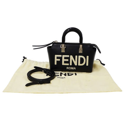 Fendi Bag Women's Brand Handbag Shoulder Bag 2way Leather By-the-way Mini Black