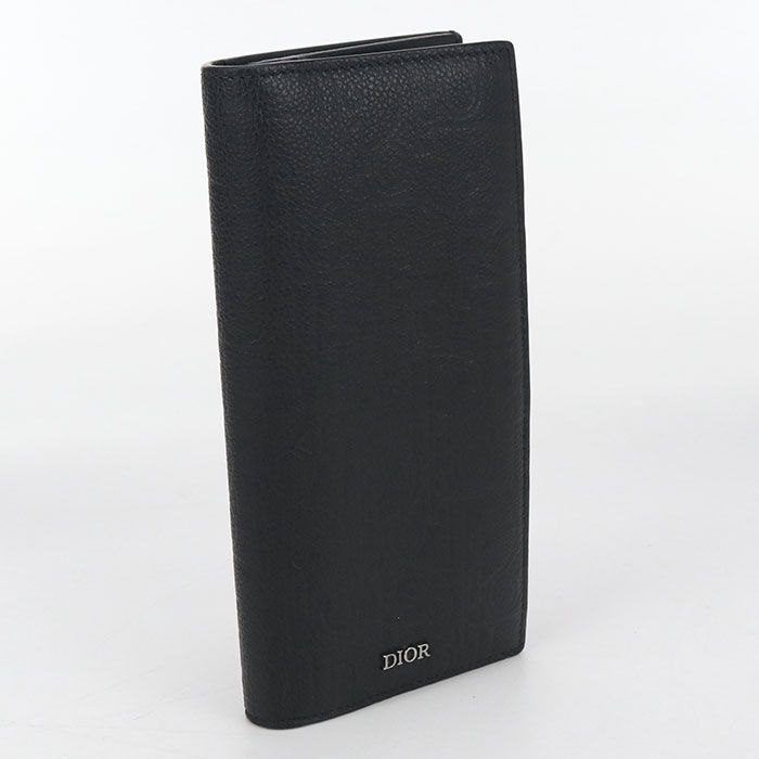 DIOR Gravity 2esbc002flg_h00n Long Wallet Bifold Leather Men's