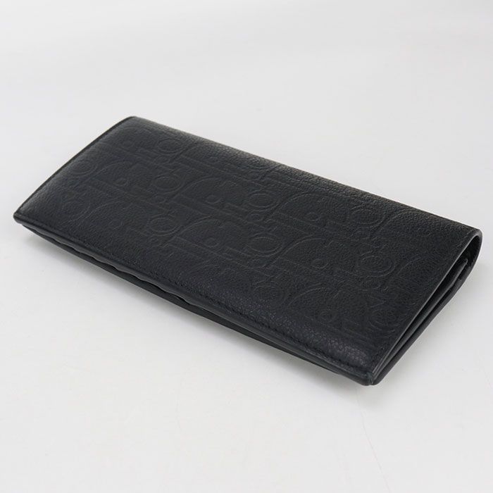 DIOR Gravity 2esbc002flg_h00n Long Wallet Bifold Leather Men's