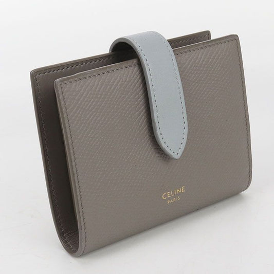 Celine Small Strap Wallet Bifold Leather Women