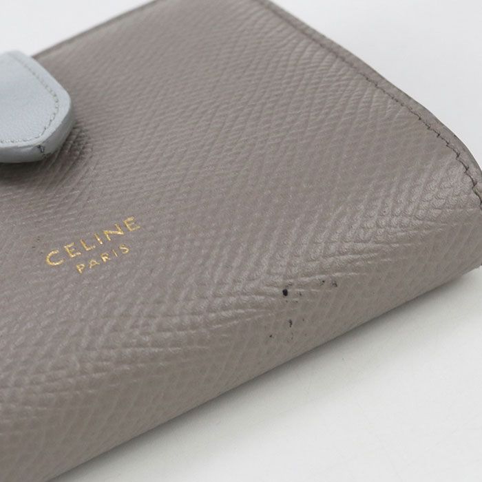 Celine Small Strap Wallet Bifold Leather Women