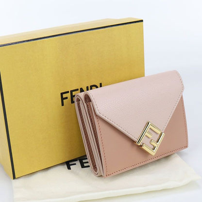 Fendi Compact Wallet 8m0480 Trifold Wallet Leather Women