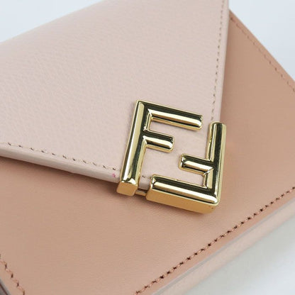 Fendi Compact Wallet 8m0480 Trifold Wallet Leather Women