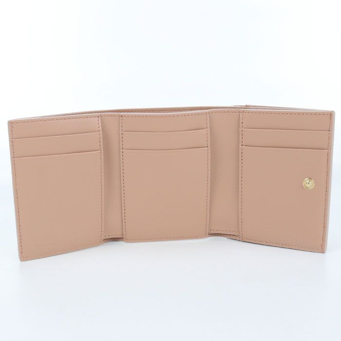 Fendi Compact Wallet 8m0480 Trifold Wallet Leather Women