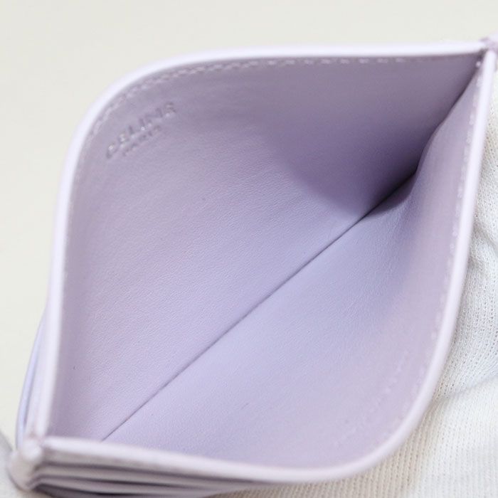 Celine Triomphe 10l833dpv Card Case Leather Women