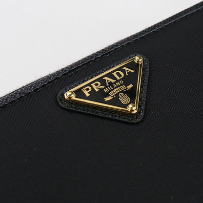 Prada Zip Around Long Wallet Saffiano Triangle 1ml506 2DMI F0002 Long Wallet