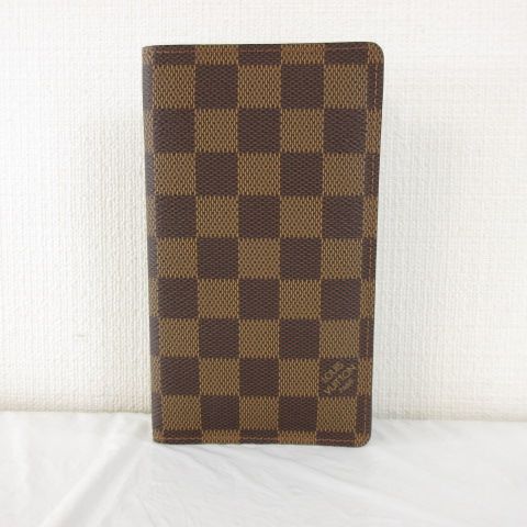 Louis Vuitton Handbook Cabas Case Damier Agenda Leather Brown *t938