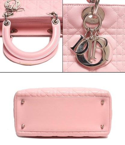 Christian Dior Handbag Leather Silver Hardware 32-ma-1004 Women Christian Dior