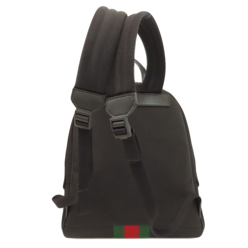 Gucci 630917 Sherry Line Backpack/daypack Nylon Canvas Women