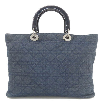 Christian DIOR Lady Dior Handbag Denim Women's