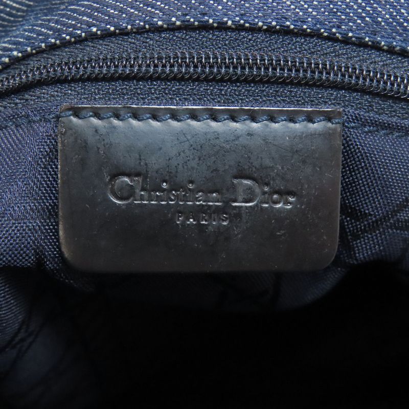 Christian DIOR Lady Dior Handbag Denim Women's