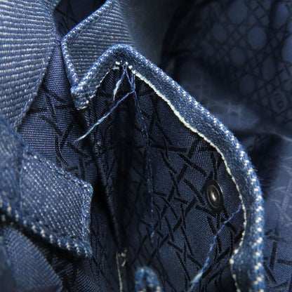 Christian DIOR Lady Dior Handbag Denim Women's