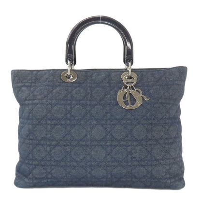 Christian DIOR Lady Dior Handbag Denim Women's
