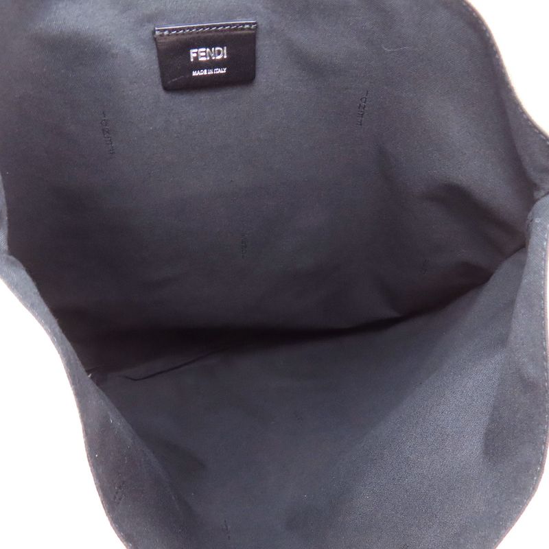 Fendi Logo Handbag Canvas Women