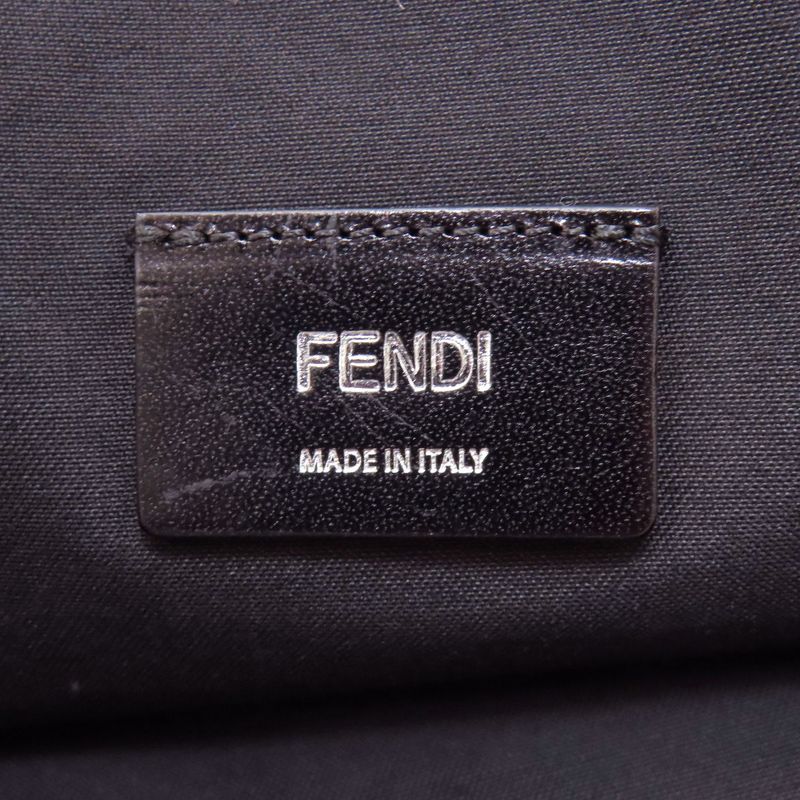 Fendi Logo Handbag Canvas Women