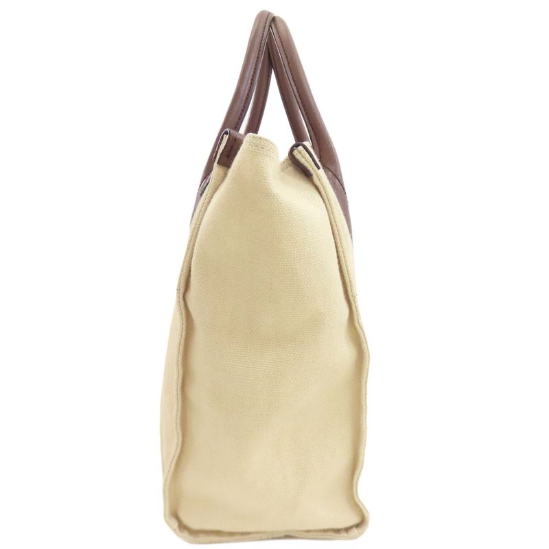 Gucci 657422 Sherry Line For Double Tote 2WAY Handbag Canvas Women