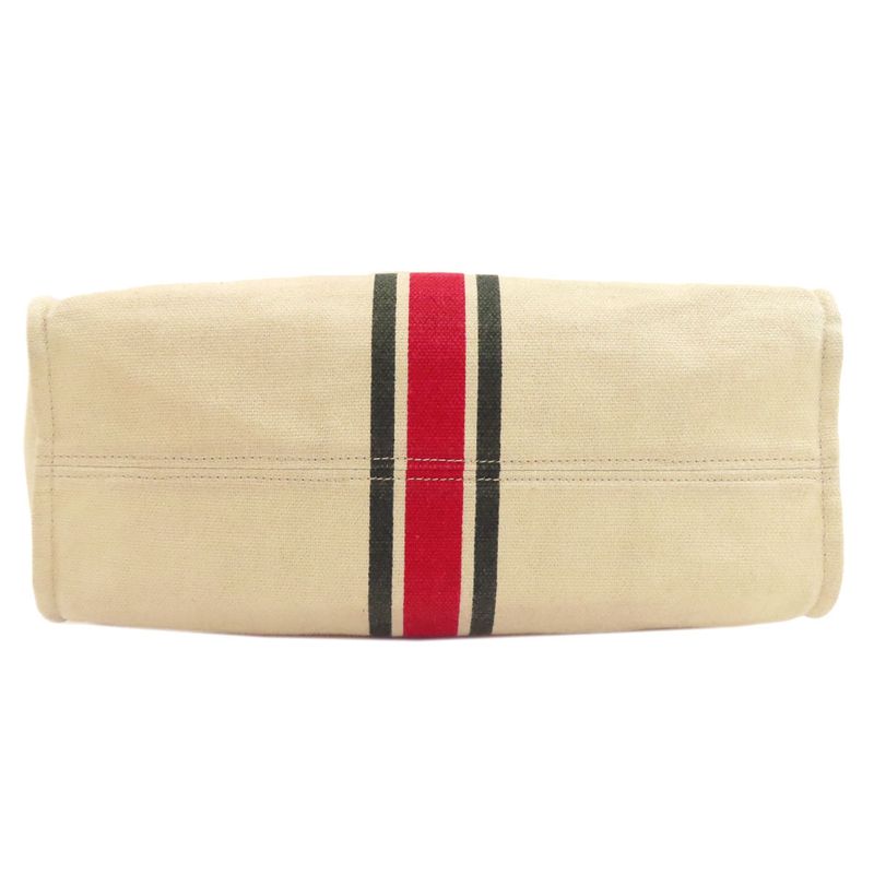 Gucci 657422 Sherry Line For Double Tote 2WAY Handbag Canvas Women