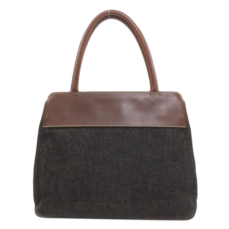 Chanel Coco Mark Tote Bag Denim Women