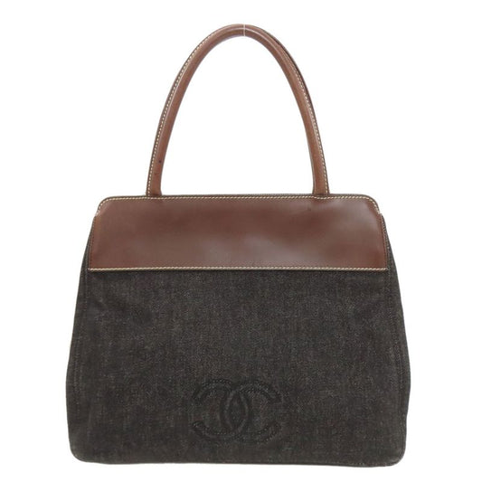 Chanel Coco Mark Tote Bag Denim Women