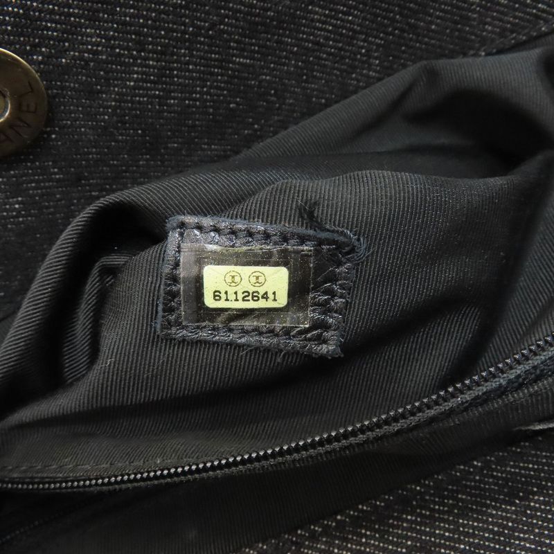 Chanel Coco Mark Tote Bag Denim Women