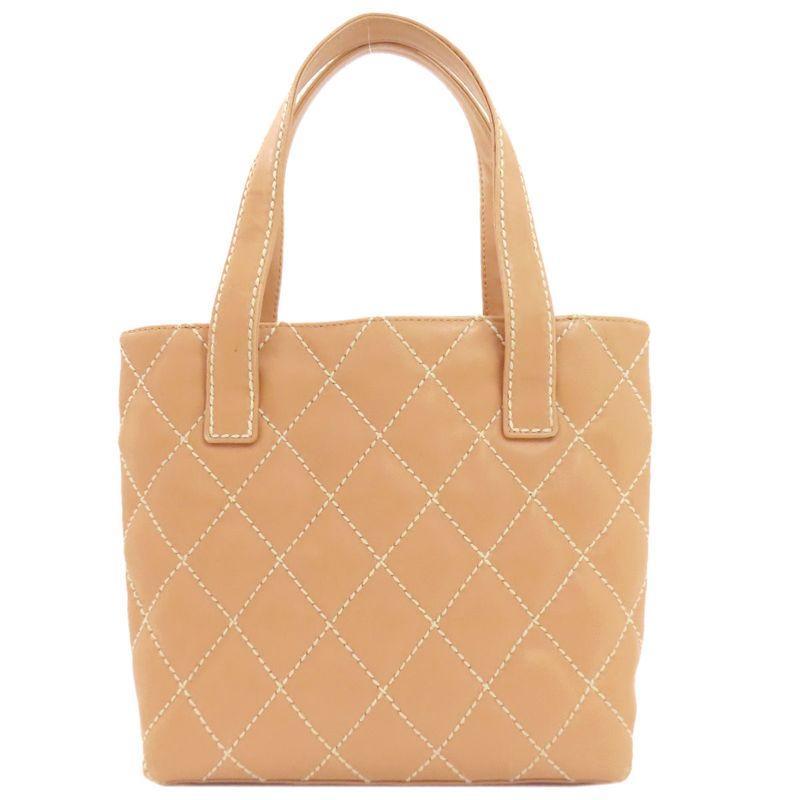 Chanel A18126 Wild Stitch Gold Hardware Tote Bag Calf Women