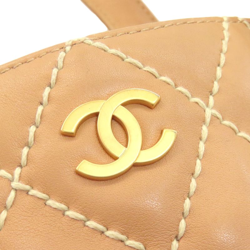 Chanel A18126 Wild Stitch Gold Hardware Tote Bag Calf Women