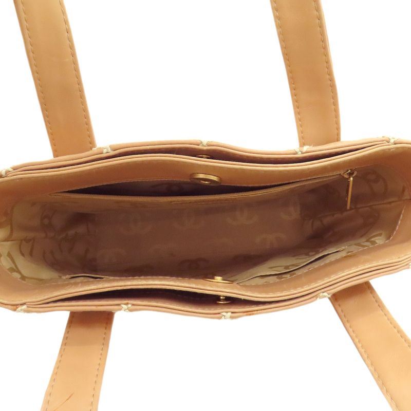 Chanel A18126 Wild Stitch Gold Hardware Tote Bag Calf Women