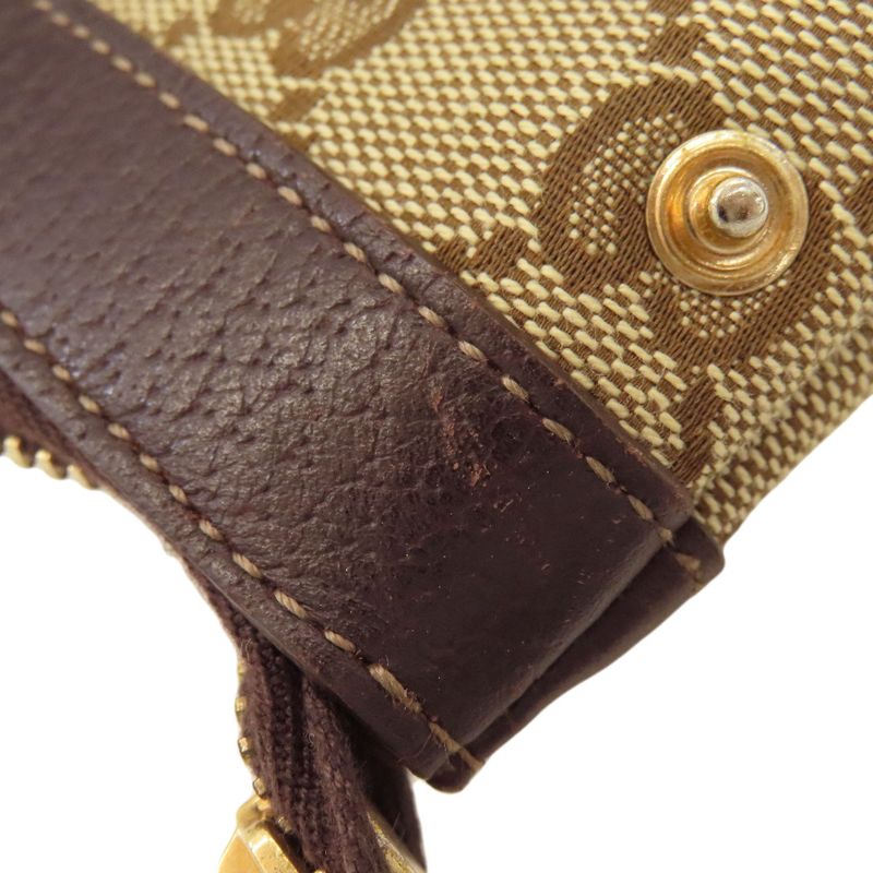 Gucci 141470 GG Tote Bag Canvas Leather Women