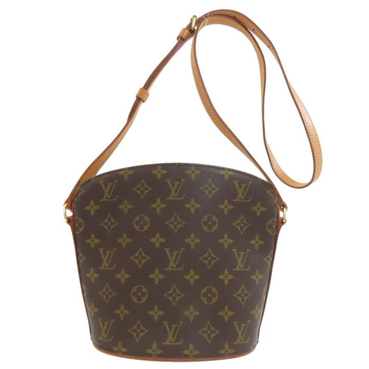 Louis Vuitton M51290 Drouot Shoulder Bag Monogram Canvas Women
