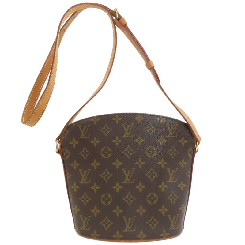 Louis Vuitton M51290 Drouot Shoulder Bag Monogram Canvas Women
