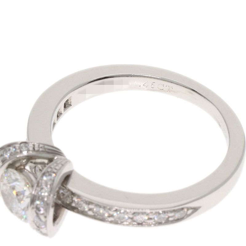 Tiffany & Co Ribbon Diamond I-vvs1-ex Ring Pt950 Ladies
