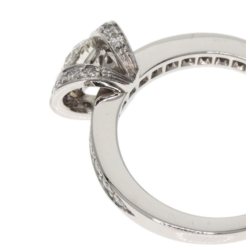 Tiffany & Co Ribbon Diamond I-vvs1-ex Ring Pt950 Ladies