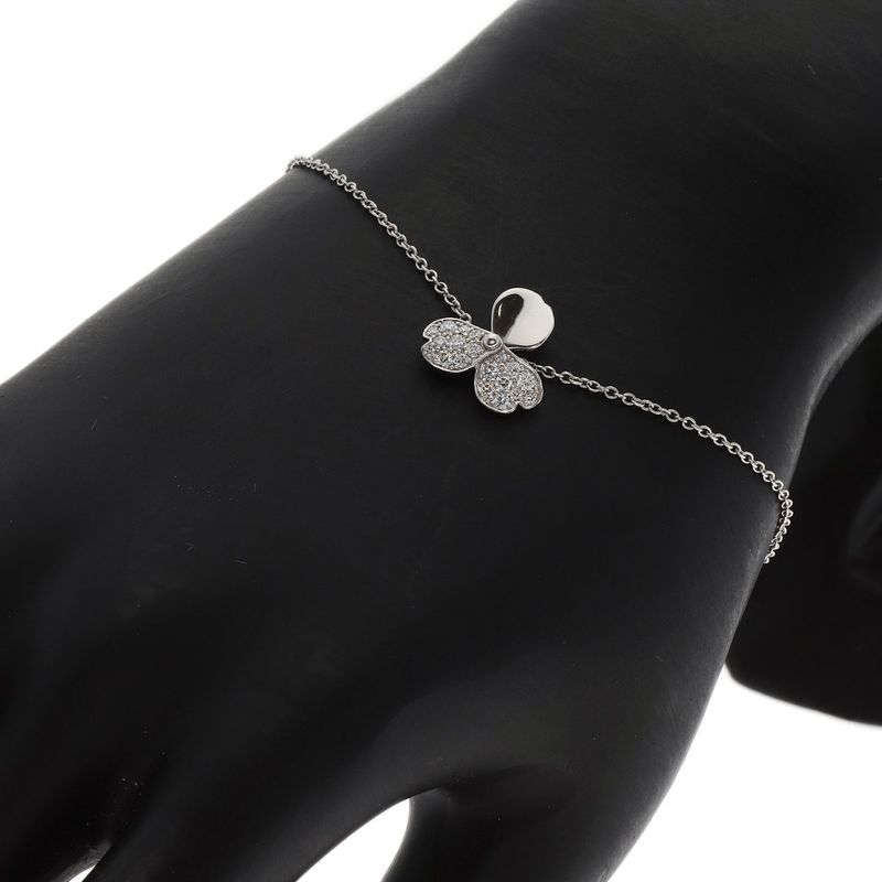 Tiffany & Co Paper Flower Diamond Bracelet Pt950 Ladies