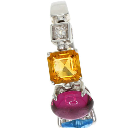 Bvlgari Bulgari Allegra Multi-colored Stone Ring - 18K White Gold Ladies