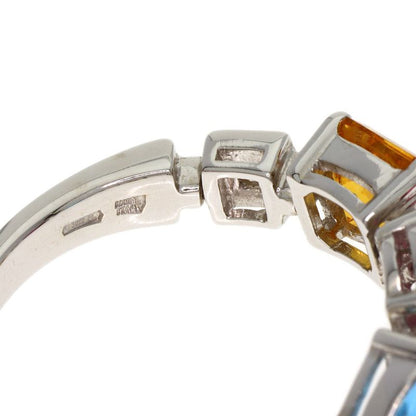 Bvlgari Bulgari Allegra Multi-colored Stone Ring - 18K White Gold Ladies