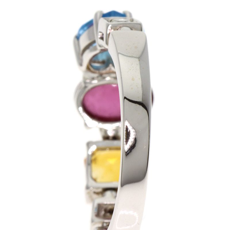 Bvlgari Bulgari Allegra Multi-colored Stone Ring - 18K White Gold Ladies